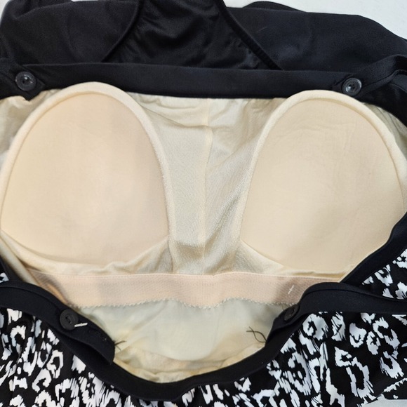 NWOT Maxine of Hollywood Faux Tankini One Piece Swimsuit Women's 24W Plus F62 - Picture 7 of 9